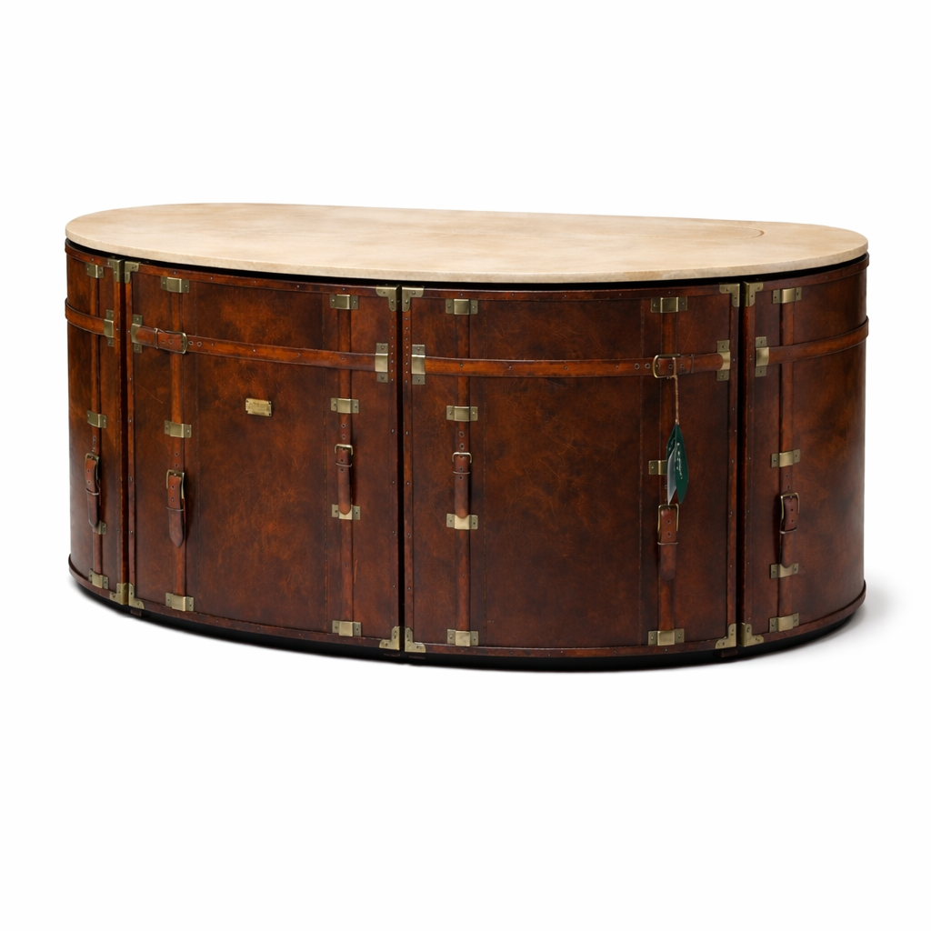 KARL STARLING LEATHER CURVE CONSOLE