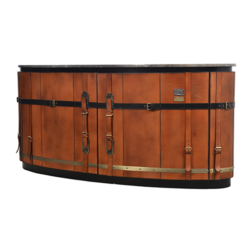 KARL STARLING LEATHER CURVE CONSOLE